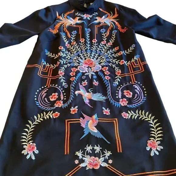 EUC ASOS Design Embroidered Mini Dress - Picture 2 of 8